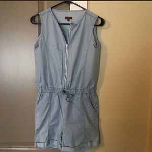7 for All Mankind Girls Chambray Overalls Size L